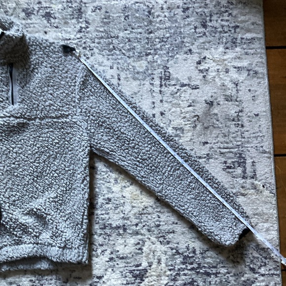 Wallflower • Quarter Zip Fleece • Light Gray • Small - Picture 7 of 12